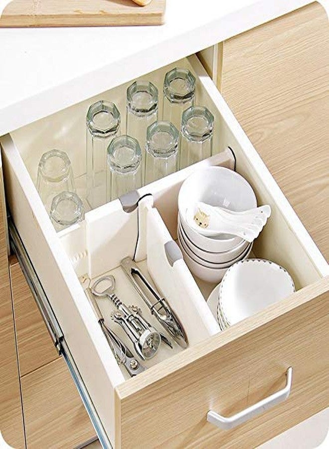 Assacalynn 6-Pack Adjustable Drawer Dividers Organizer Separators - Good Grips Dresser Organizer - for Bedroom, Bathroom, Closet, Baby Drawer, Desk - Image 2